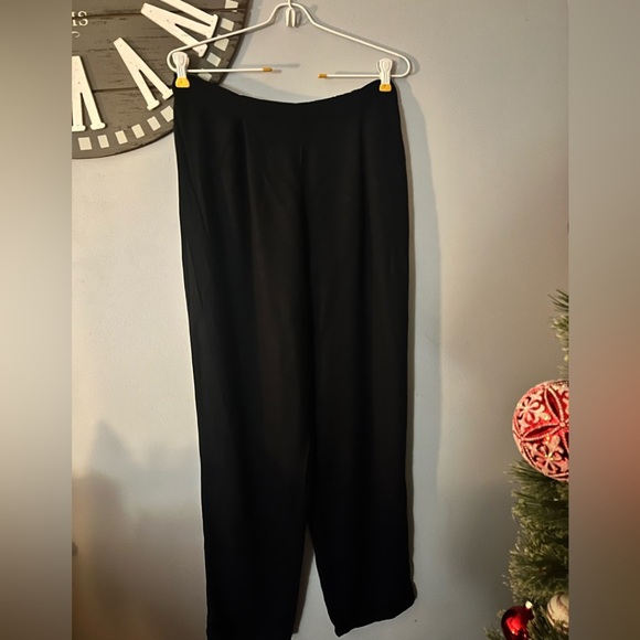 Flax black rayon pants size small - Picture 1 of 5